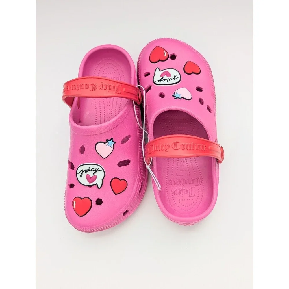 Juicy Couture Kids' (Size 3) Pink Slip-On 